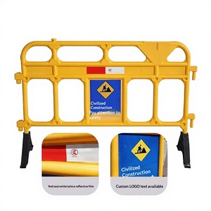 Barrières mobiles pour chantiers municipaux Dinghong, remplissables d'eau, pour la signalisation <span class=keywords><strong>de</strong></span> sécurité et l'isolation routière - Product Image 3