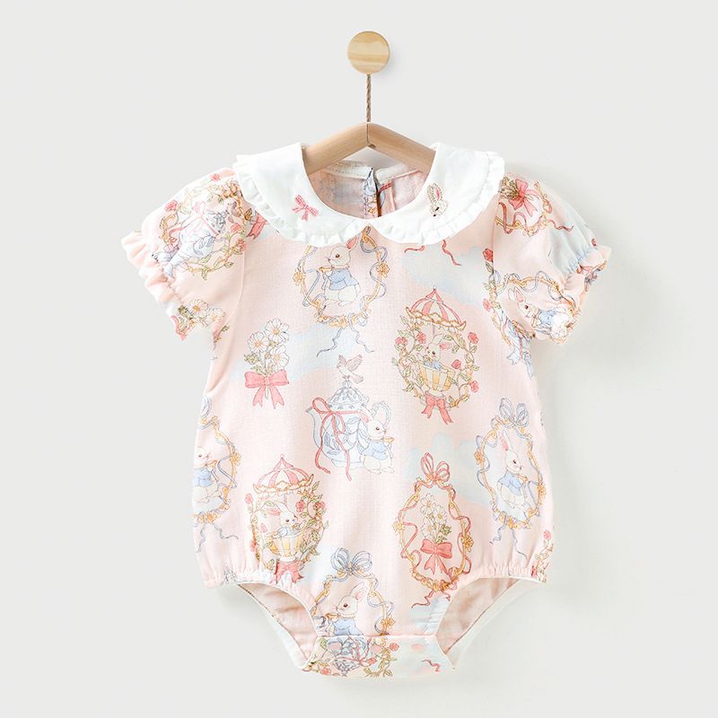 Summer Baby Clothes Bamboo Cotton Embroidery