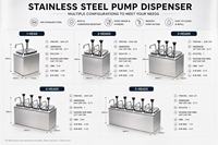 Dispenser Saus Sunmax Berkualitas Tinggi, Botol Dispenser Saus Komersial, Dispenser Saus untuk Mesin Dapur Restoran