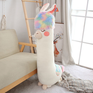SongshanToys Sleep Peluches Peluches Grand <span class=keywords><strong>Coussin</strong></span> Animal <span class=keywords><strong>Personnalisé</strong></span> Fille Coeur Poupée Couleur <span class=keywords><strong>Magique</strong></span> Alpaga Doux Long Oreiller En Peluche Jouet - Product Image 6