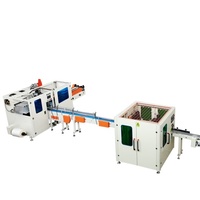 Máquina de alta velocidad para pañuelos faciales interfoliados 5P con motor y engranajes para línea de producción de toallitas húmedas, capacidad de 1 tonelada/día