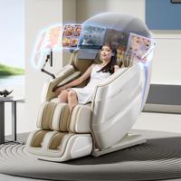 Kursi Pijat 2026 C65 Elektrik Zero Gravity Full Body 4D Mewah Shiatsu Pemanas Recliner Dual Core SL Track Portabel Lipat