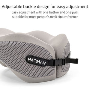 Accesorios de Viaje, Almohada de Viaje en Forma de U con Botón de Presión, Cómoda para Avión, Coussin De Voyage - Product Image 2