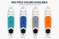 Planche à pagaie gonflable personnalisée certifiée CE ISO 9001, design polyvalent à 3 pagaies en PVC/EVA pour les lacs et les rivières