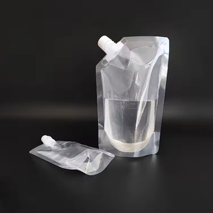 Bolsa de Plástico Transparente Reutilizable de 750 ml con Grifo para Almacenamiento de Líquidos, Bolsa para Bebidas con Boquilla Transparente - Product Image 1