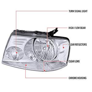 Faros delanteros para coche <span class=keywords><strong>Ford</strong></span> <span class=keywords><strong>Pick</strong></span> <span class=keywords><strong>Up</strong></span> F150, lámparas automáticas, aptas para 2004, <span class=keywords><strong>2005</strong></span>, 2006, 2007, 2008 - Product Image 2