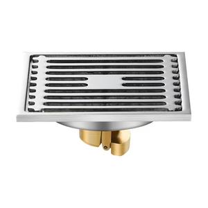 Drenaje de suelo de acero inoxidable 304, balsa de bambú, desagüe de baño de gran desplazamiento grueso con función desodorante - Product Image 1