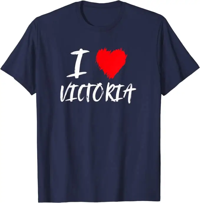 2023 सबसे अच्छा बेच पुरुषों की टी शर्ट रानी विक्टोरिया कनाडा विक्टोरिया दिन वर्णमाला प्रिंट टी शर्ट नमूना करने के लिए कस्टम Crewneck शर्ट