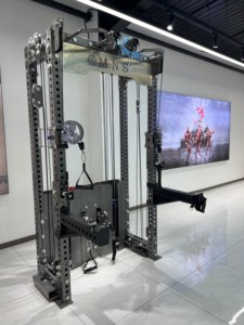 Rack de musculation compact professionnel, machine Smith multifonctionnelle, équipement à câbles <span class=keywords><strong>en</strong></span> métal durable pour le <span class=keywords><strong>fitness</strong></span> - Product Image 2