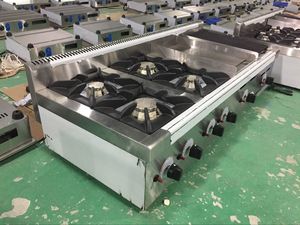 Truy cập hàng đầu đa chức năng kết hợp bếp 4-burner <span class=keywords><strong>gas</strong></span> phạm vi bếp, vỉ nướng, lưới tản nhiệt cho nhà hàng - Product Image 6