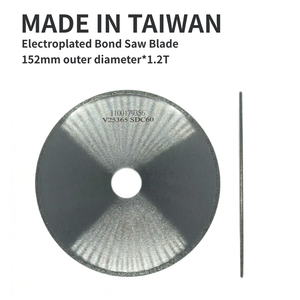 Lame de scie diamantée de précision OEM électroplaquée à grain fin # 60 pièces de 1,2 mm d'épaisseur pour la découpe de circuits imprimés en céramique - Product Image 2