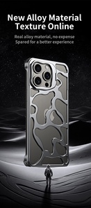 Funda de aleación de aluminio de titanio para iPhone 15 14 13 Pro Max, soporte magnético de Metal, marco de disipación de calor, cubierta protectora - Product Image 4