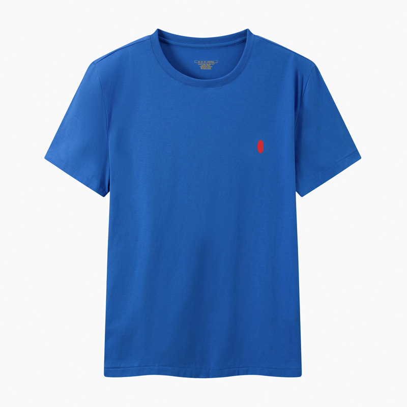 Colorful blue with red pony logo