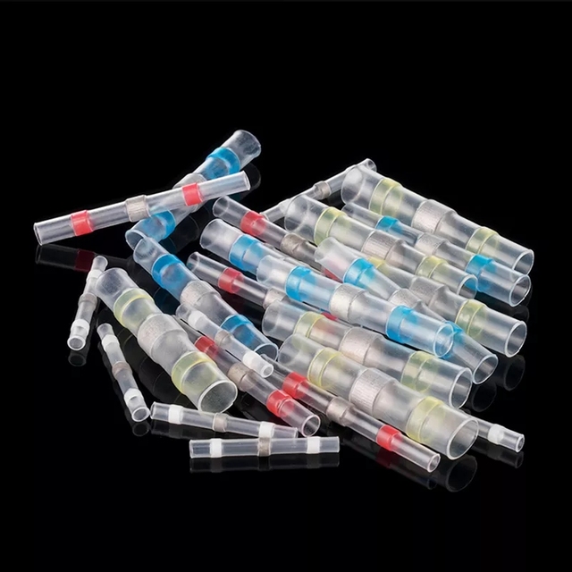 DEEM PE Low Voltage Solder Wire Splices Heat Shrink Waterproof Sleeve Blue Connector Cable