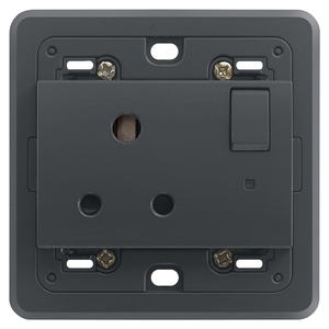 2P+T 5A English <b>Socket</b> With Switch And Grey Indicator <b>Light</b> 8.5X3.9X8.6Cm - Product Image 1