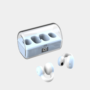 Écouteurs Bluetooth FK8 à clip d'oreille, double écouteur avec affichage numérique, étui de chargement, écouteurs sportifs sans fil pour l'entraînement - Product Image 1