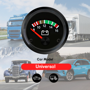 Medidores Automotivos Wenle em Promoção, Medidor de Voltagem <span class=keywords><strong>VDO</strong></span> de 52mm, 8-16 Volts, OE 332-040-001C 332-501332-932, Voltímetro Universal - Product Image 2