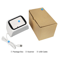Escáner de Código de Barras de Escritorio USB con Cable YJ-5012 1D 2D, Lector de Códigos QR, Pantalla de 640x480, para Punto de Venta, PC, Supermercados, Librerías, Centros Comerciales, 1 Año de Garantía