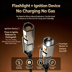 Cavo di ricarica rapida 4 in 1 da 240W con torcia e accendisigari per iPhone 17 16 15 Huawei Samsung, cavo USB C PD - Product Image 4