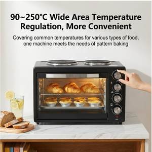 <span class=keywords><strong>Horno</strong></span> <span class=keywords><strong>Tostador</strong></span> Eléctrico de Gran Capacidad de 48L con 2 Placas Calefactoras, <span class=keywords><strong>Horno</strong></span> Multifuncional con Función de Calentamiento, Uso Doméstico y Comercial - Product Image 5