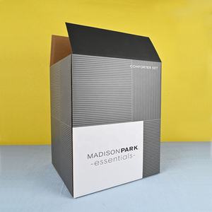 Boîte d'impression couette personnalisée couleur carton ondulé papier emballage draps de <span class=keywords><strong>lit</strong></span> boîte d'emballage pour couette ensemble - Product Image 1