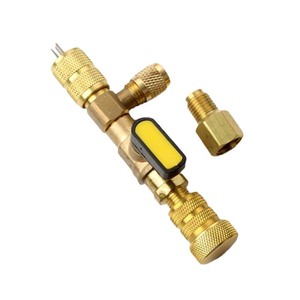 Valve Core Removal Wrench 1/4 In Socket For Automotive Air Conditioning Refrigeration Replacement Tool With Adapters - Product Image 2