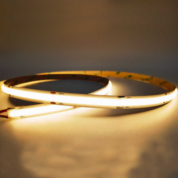 LED Strip LED COB flessibile 320LED/m CRI 90 ad alta luminosità LED striscia di luce senza punto con striscia di luce dimmerabile CCT personalizzata