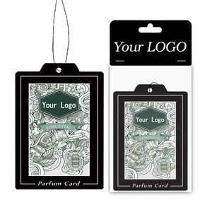 Rafraîchisseur d'air en papier de coton écologique suspendu personnalisé pour la maison, diffuseur de pomme de parfums de lavande, de citron et de Cologne pour voitures - Product Image 4