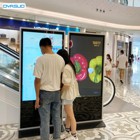 65/43/55 pulgadas HD poster LCD kiosco 4K interior inalámbrico video media reproductor de señalización digital para equipo de publicidad tótem