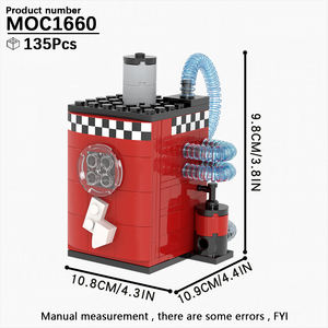 <span class=keywords><strong>FNAF</strong></span> Five Nights at Freddy's, Estación de Carga con Vulnerabilidades de Seguridad, PhatStacks, Juego de Construcción de Bloques - Product Image 1