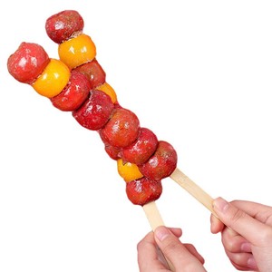 Brochetas planas de bambú Bamboo Saint de 17 cm para ciruelas confitadas, uso comercial para vendedores ambulantes - Product Image 4