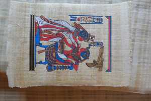 Yadawee Scarab Papyrus Painting Customized <b>Pattern</b> & Shape <b>Paper</b> Wall Art for Home Office Wedding Decoration & Gift Bulk Export - Product Image 3