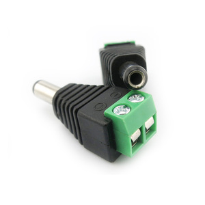 DC Male and Female 5.5*2.1mm Screw <b>Plug</b> <b>Adapter</b> Cord 10a 2 Pin Cctv 12v Male Power Dc Connector With Jack - Product Image 4