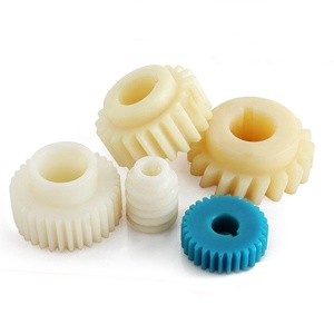 Custom Precision CNC Machining Small PA66 Nylon <strong>Plastic</strong> <strong>Gears</strong> <strong>Pinion</strong>-Extruding Cutting Injection Molded 0.05mm Tolerance - Product Image 1