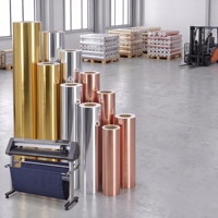 Gran Stock, Entrega Rápida, Pegatinas de Corte PET Color Oro Rosa, Aptas para Máquinas Plotter, Utilizadas para Hacer Decoraciones