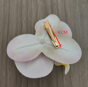 批发沙滩派对装饰花式彩色人造夏威夷花发夹女发饰 - Product Image 4