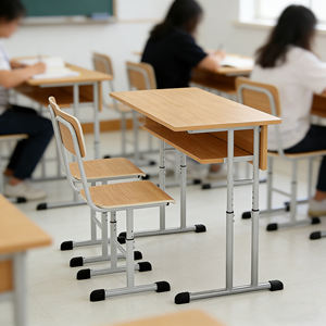 Ensemble bureau et chaise <span class=keywords><strong>d</strong></span>'école réglables en hauteur, prix compétitif pour les achats en gros sur le campus - Product Image 1