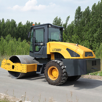 Compacteur routier diesel 3, 4, 5, 6 et 8 tonnes, machine de compactage d'asphalte autoportée avec pneus en caoutchouc