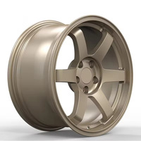 عجلات مصنعة بالحدادة مقاس 17 و18 و19 و20 و22 بوصة، طراز Volk Racing Te37sl، 5x112 و5x114.3 و5x120، جنوط كروم مصقولة لسيارات Q50 وQ60 وG37 وM340i وأفالون