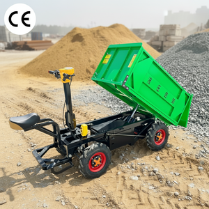 Super Sale Four-<b>Wheeled</b> Grey Flat Dump Truck <b>Trolley</b> Pure Copper Motor 1-Year Hydraulic Construction 60v20a Motor Const - Product Image 1