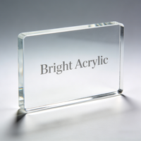 Plaque transparente en plexiglas 6 mm résistante aux rayures, panneau publicitaire 1220x2440 mm, résistant aux produits chimiques, qualité industrielle