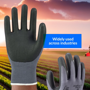 Gants de travail de champ pétrolifère longue durée Gants sûrs de coupe résistants aux chocs en nitrile en vrac - Product Image 1