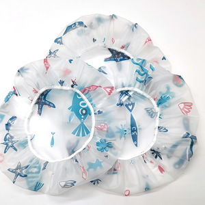 <span class=keywords><strong>Couverture</strong></span> de cheveux de bain élastique transparente pour Spa Home Hotel et salon de coiffure Matériau PE pour le nettoyage - Product Image 2
