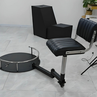 Chaise de barbier professionnelle rotative à 360°, chaise intégrée pour coiffeur, chaise de technicien, tabouret pivotant pour salon de beauté