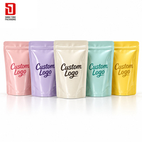 Sachets refermables personnalisés en Mylar anti-odeur avec fermeture éclair pour l'emballage de thé, bonbons, café et aliments