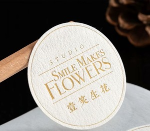 Tùy Chỉnh Kết Cấu Giấy Logo In Ấn Matte Sticker Đặc Biệt Dính Logo Thương Hiệu Cho Nến Và Thủ Công Sử Dụng Với Hiệu ứng Dập Nổi - Product Image 4