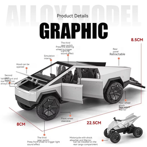 <span class=keywords><strong>1</strong></span>:<span class=keywords><strong>24</strong></span>จำลองการหล่อแบบหล่อขึ้นรูปใหม่รถแนวคิดกระบะไซเบอร์รถบรรทุกรถกระบะของเล่นเป็นของขวัญของตกแต่งรถโมเดลรถหล่อขึ้นรูปโลหะสำหรับเด็ก - Product Image 4