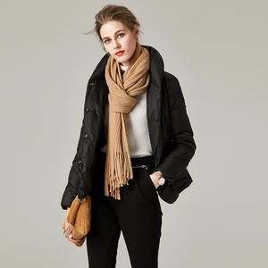 Oem <span class=keywords><strong>mujer</strong></span> corta Nylon ligero pluma de pato abajo chaquetas Casacas <span class=keywords><strong>Plumas</strong></span> abrigo de invierno - Product Image 6