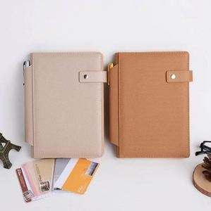 Promotional Gifts A5 <b>Lined</b> Bound Hardcover PU Leather Agenda <b>Notebook</b> Office Supply - Product Image 1