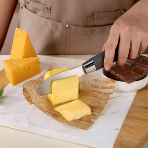 Couteau à fromage en acier inoxydable, outil de cuisine multifonction pour le fromage et le pain - Product Image 1